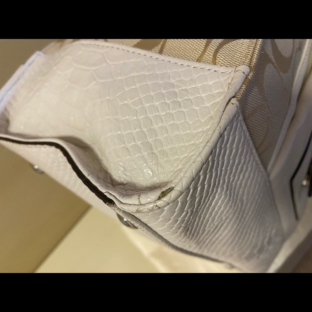 Coach Charlie Python Embossed Leather Shoulder Bag - image 8